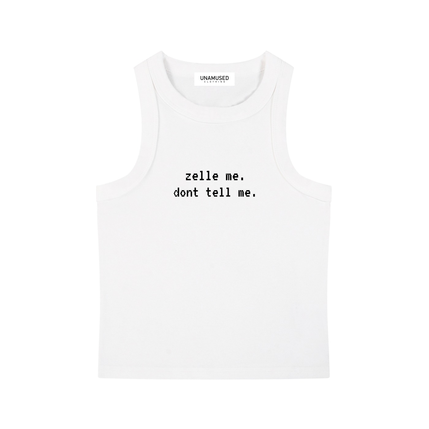 body con,tank top,zelle me,zelle me dont tell me,unamused,unamused clothing,brat,spoiled,spoil me