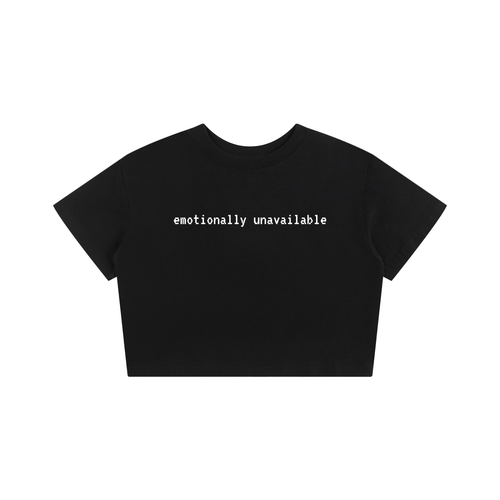 emotionally unavailable,unamused,croptop,crop top,findom,fetish,sarcastic clothing,sarcasm clothing