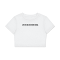 Give Me All Your Lunch Money Fitted Crop Tee